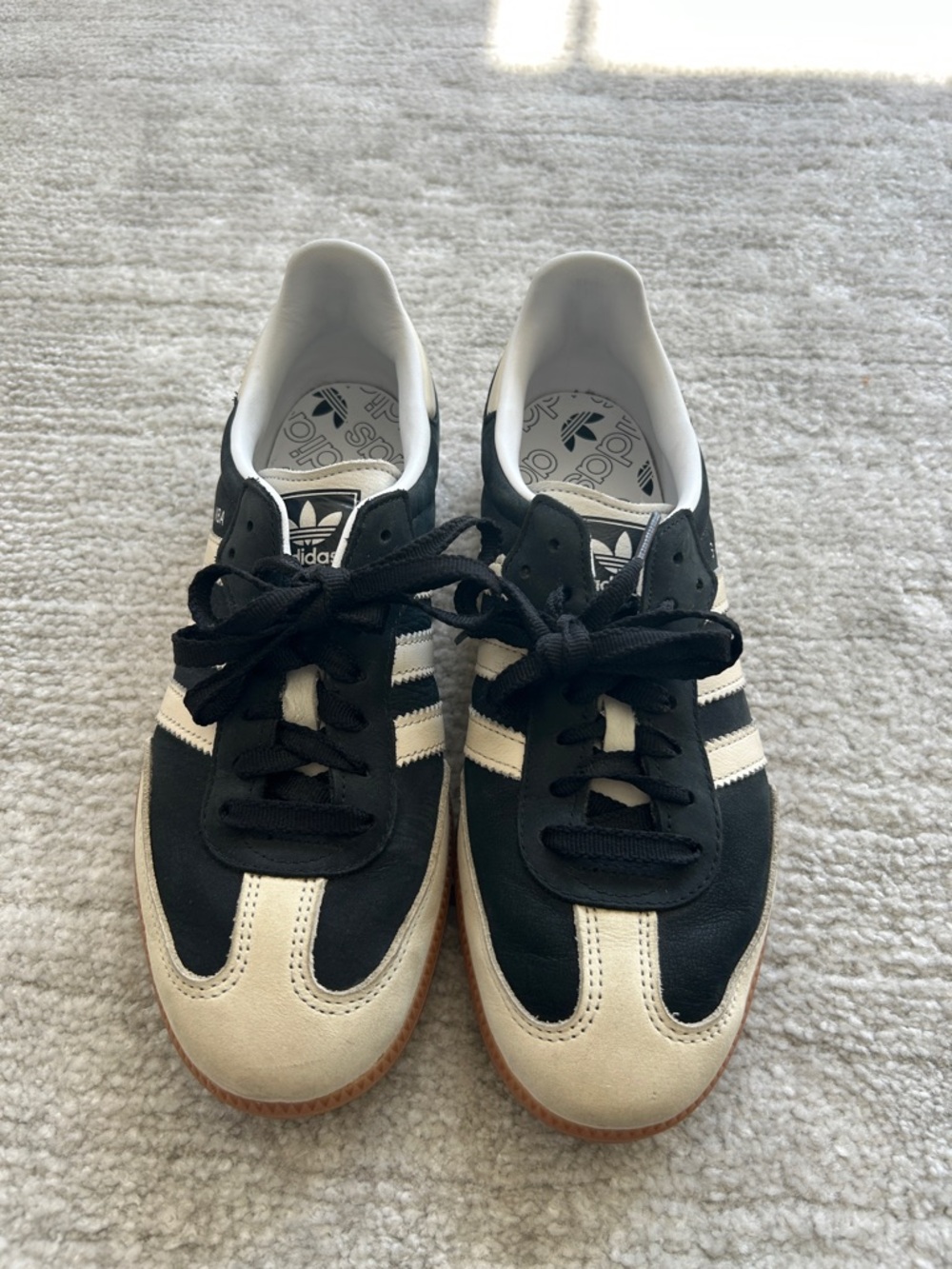 adidas Women's Black and White Sambas